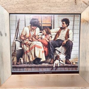 Farmhouse Rustic Wooden Frame Wall Art